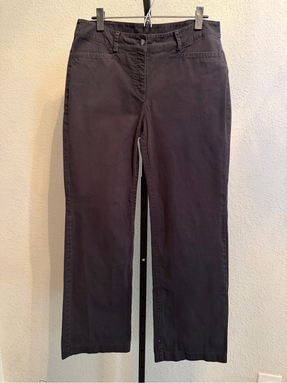 Eileen Fisher Straight-Leg Jeans in Dark Charcoal